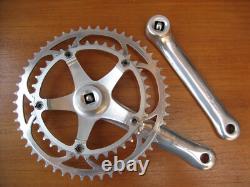 VINTAGE CAMPAGNOLO C-RECORD 175mm 52/39T SQUARE TAPER CRANK SET