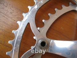 VINTAGE CAMPAGNOLO C-RECORD 175mm 52/39T SQUARE TAPER CRANK SET