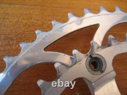 VINTAGE CAMPAGNOLO C-RECORD 175mm 52/39T SQUARE TAPER CRANK SET