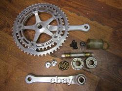 VINTAGE CAMPAGNOLO RECORD 170L 52/42T STRADA FLUTED CRANK SET 35 x 1 FRENCH BB