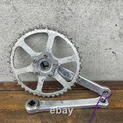 Velo Orange Crank Set Alloy Track 50.4 TA Stronglight 170 44t Eroica Vintage