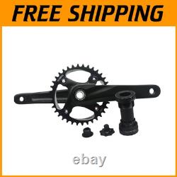 Versatile 170mm Crank Arm Set with 38T Narrow Wide Chainring Matte Black