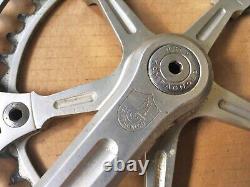 Vintage 1970s CAMPAGNOLO RECORD CRANK SET 170mm 52/42t Fluted Strada