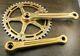Vintage 80s Campagnolo Old School Gold Bmx Bike Cranks 170 43t Nos Pista Bicycle