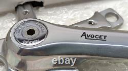Vintage Avocet silver 170mm crank set NOS