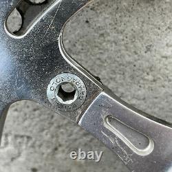 Vintage Campagnolo 150 mm Crank Set 3 Arm Alloy Double Strada 1970s Italy Eroica