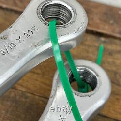 Vintage Campagnolo 150 mm Crank Set 3 Arm Alloy Double Strada 1970s Italy Eroica