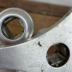 Vintage Campagnolo 150 mm Crank Set 3 Arm Alloy Double Strada 1970s Italy Eroica