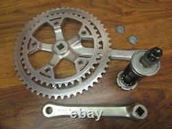 Vintage Campagnolo 170l 116 Bcd 53/42t Crank Set & English Bottom Bracket