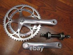 Vintage Campagnolo Athena Silver 170l 135 Bcd 53/41t Crank Set & Italian Bb