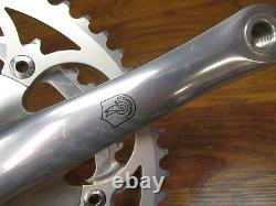 Vintage Campagnolo Athena Silver 170l 135 Bcd 53/41t Crank Set & Italian Bb