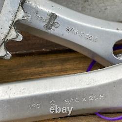 Vintage Campagnolo Crank Set 170 mm 116 BCD Double Fits Victory Triomphe A3
