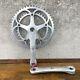 Vintage Campagnolo Crank Set 172.5 Mm Double 135 Bcd 39t 52t Rings Alloy Race