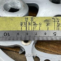 Vintage Campagnolo Crank Set 172.5 mm Double 135 BCD 39T 52T Rings Alloy Race