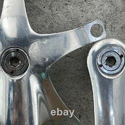 Vintage Campagnolo Crank Set 172.5 mm Double Square Taper 135 BCD Italy Extract