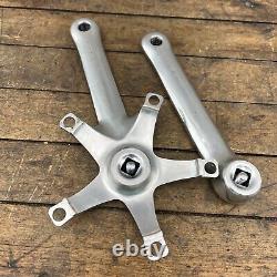 Vintage Campagnolo Crank Set 172.5 mm Double Square Taper 135 BCD Italy Extract