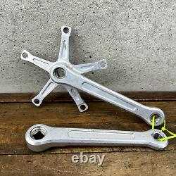 Vintage Campagnolo Gran Sport Crank Set 144 Silver 170 mm Double Race Bike
