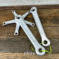 Vintage Campagnolo Gran Sport Crank Set 144 Silver 170 mm Double Race Bike