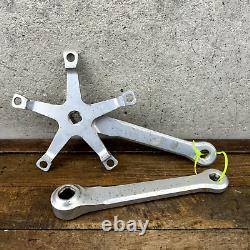 Vintage Campagnolo Gran Sport Crank Set 144 Silver 170 mm Double Race Bike