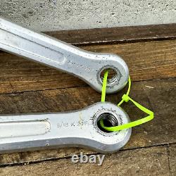 Vintage Campagnolo Gran Sport Crank Set 144 Silver 170 mm Double Race Bike