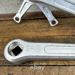 Vintage Campagnolo Gran Sport Crank Set 144 Silver 170 mm Double Race Bike