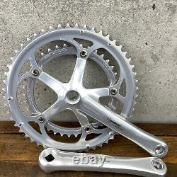 Vintage Campagnolo Mirage Crank Set 170 mm Double Square Taper 135 BCD Race A3