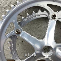 Vintage Campagnolo Mirage Crank Set 170 mm Double Square Taper 135 BCD Race A3