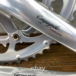 Vintage Campagnolo Mirage Crank Set 170 mm Double Square Taper 135 BCD Race A3