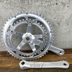 Vintage Campagnolo Mirage Crank Set 170 mm Double Square Taper 135 BCD Race A3