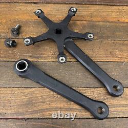 Vintage Campagnolo PISTA Crank Set 170 mm 144 Old School BMX 82 83 Track Black