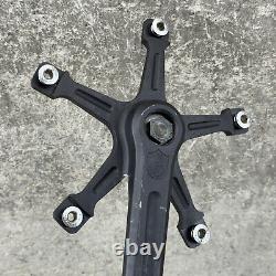 Vintage Campagnolo PISTA Crank Set 170 mm 144 Old School BMX 82 83 Track Black