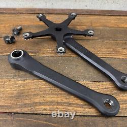 Vintage Campagnolo PISTA Crank Set 170 mm 144 Old School BMX 82 83 Track Black