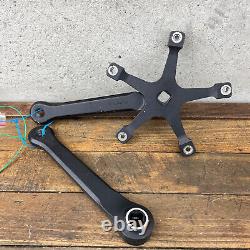 Vintage Campagnolo PISTA Crank Set 170 mm 144 Old School BMX 82 83 Track Black