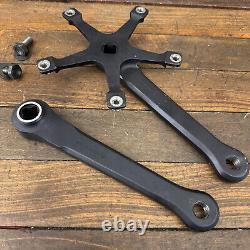 Vintage Campagnolo PISTA Crank Set 170 mm 144 Old School BMX 82 83 Track Black