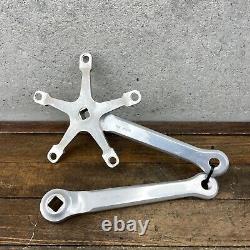 Vintage Campagnolo Pista Crank Set Track 180 mm 151 BCD Single Campy Cranks