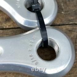Vintage Campagnolo Pista Crank Set Track 180 mm 151 BCD Single Campy Cranks