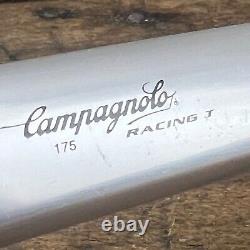 Vintage Campagnolo Racing T Crank Set Triple 175 mm 74 135 BCD Italy 554 Eroica