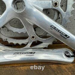 Vintage Campagnolo Racing T Triple Crank Set 170 mm 74 135 BCD Tour Eroica A4