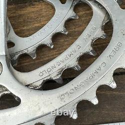 Vintage Campagnolo Racing T Triple Crank Set 170 mm 74 135 BCD Tour Eroica A4
