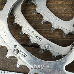 Vintage Campagnolo Racing T Triple Crank Set 170 mm 74 135 BCD Tour Eroica A4