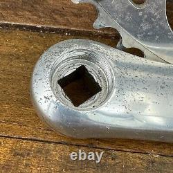 Vintage Campagnolo Racing T Triple Crank Set 170 mm 74 135 BCD Tour Eroica A4