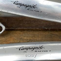 Vintage Campagnolo Racing T Triple Crank Set 175 mm 74 135 BCD Tour Eroica A2