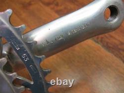 Vintage Campagnolo Record 172.5l 135 Bcd 53/42t Double Crank Set Hidden Bolt