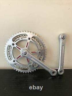 Vintage Campagnolo Record Chainset Crank Set 52 42 170mm Arms Square Taper Mint