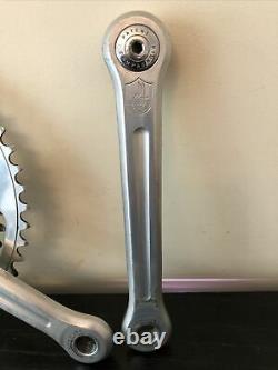 Vintage Campagnolo Record Chainset Crank Set 52 42 170mm Arms Square Taper Mint