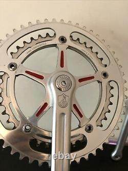 Vintage Campagnolo Record Chainset Crank Set 52 42 170mm Arms Square Taper Mint