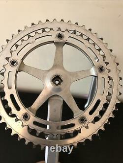 Vintage Campagnolo Record Chainset Crank Set 52 42 170mm Arms Square Taper Mint