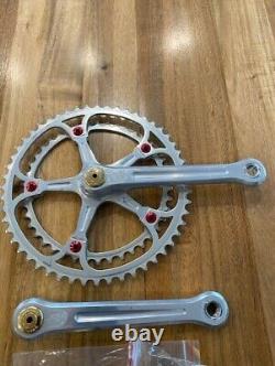 Vintage Campagnolo Record Crank Set 144 BCD 170 mm 1970s Strada Eroica Cranks
