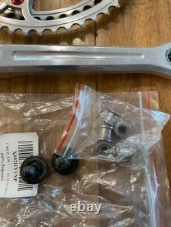 Vintage Campagnolo Record Crank Set 144 BCD 170 mm 1970s Strada Eroica Cranks