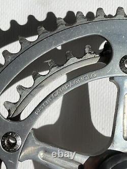 Vintage Campagnolo Record Crank Set 144 BCD 170 mm 1970s Strada Eroica Cranks